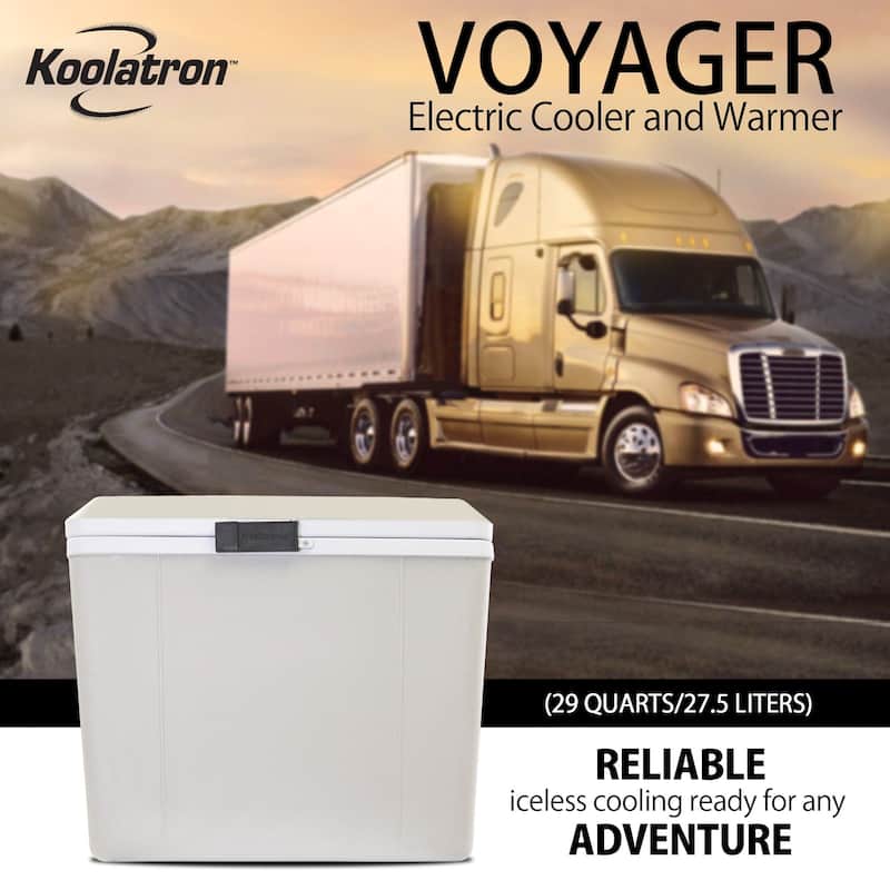 Koolatron Thermoelectric Iceless 12V Cooler/Warmer 29 qt (27 L) w/ DC Cord, Made in North America