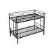 preview thumbnail 6 of 12, Black Twin over Twin Metal Bunk Bed with Noise-Reducing Design
