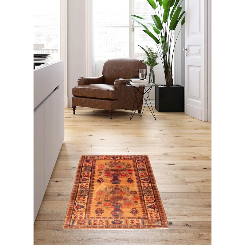 Teimani Brown Rug 2'11" x 5'1" - 2'11 x 5'1