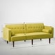 preview thumbnail 5 of 20, Modern Style Upholstered Velvet Sofa Couch for Living Room in Teal - 79'' W X 33'