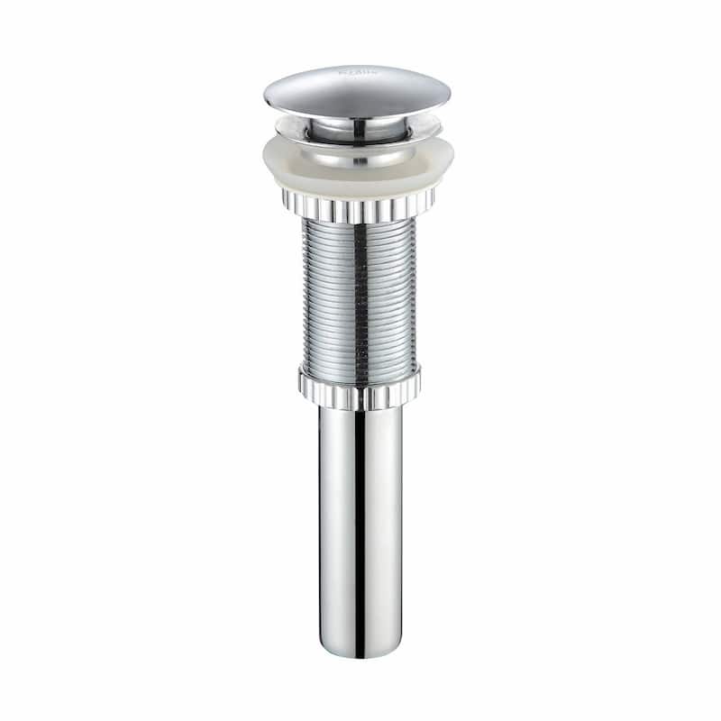 KRAUS Pop-Up Drain for Vessel Bathroom sink - Chrome - 8 5/8" H x 2 5/8" DIA (model PU-10)