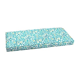 Blue Corded Indoor/ Outdoor Bench Cushion - Bed Bath & Beyond - 32955779