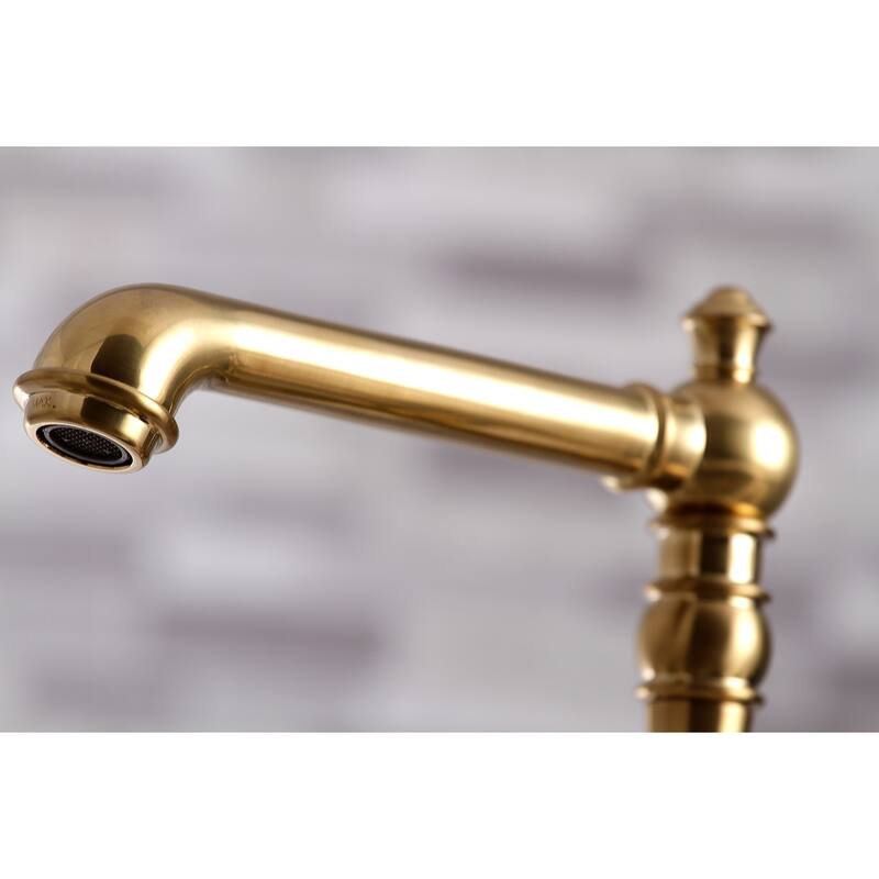 Kingston Brass English Country Bridge Kitchen Faucet with Sprayer