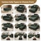 preview thumbnail 25 of 36, GDFStudio - Multi-Size Faux Leather 6-Seat Chesterfield Modular Sofa Set with Metal Trim & 6 Pillows