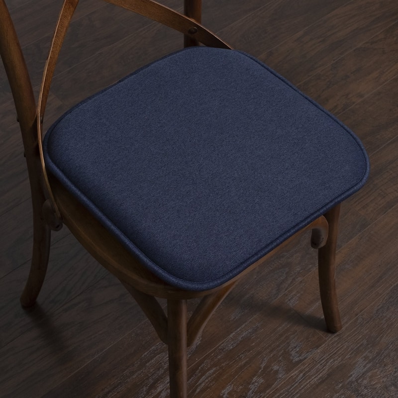 Charlotte Jacquard Cover Memory Foam Chair Pads