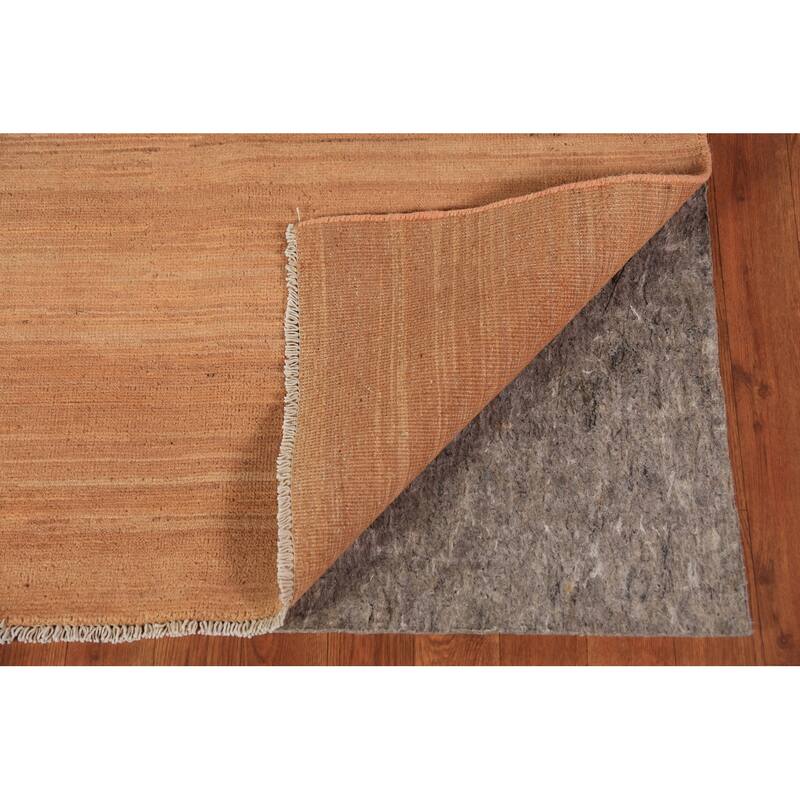 Modern Gabbeh Oriental Area Rug Hand-Knotted Solid Wool Carpet - 6'0" x 8'10"