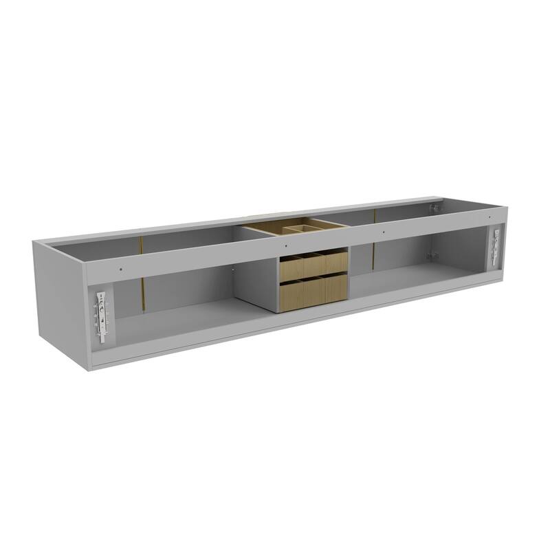 Alpine 84" Wall Mounted Bathroom Vanity (Base Only)