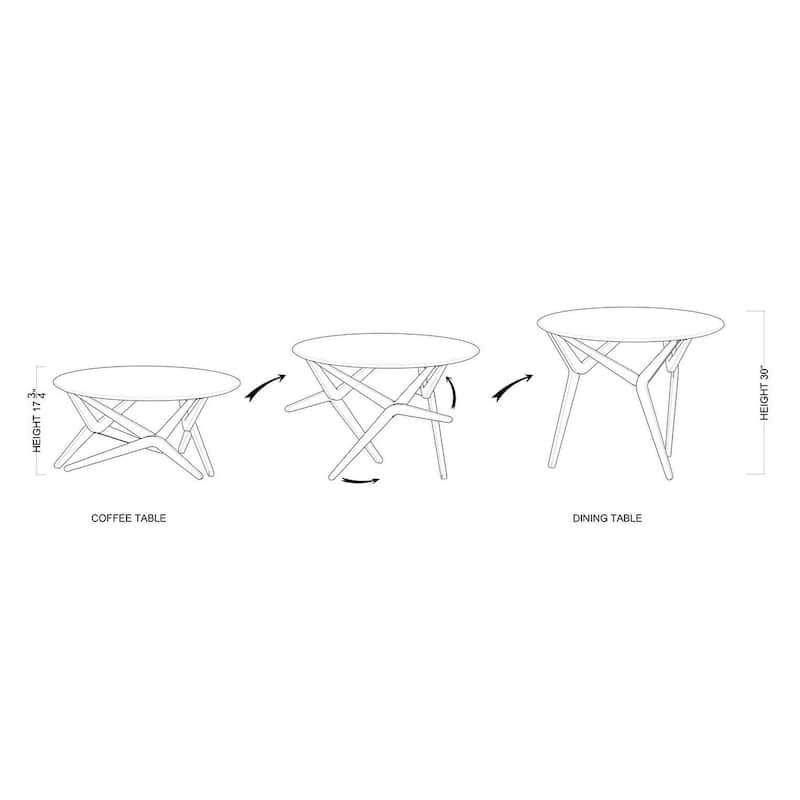 Boraam Sydney Adjustable Table