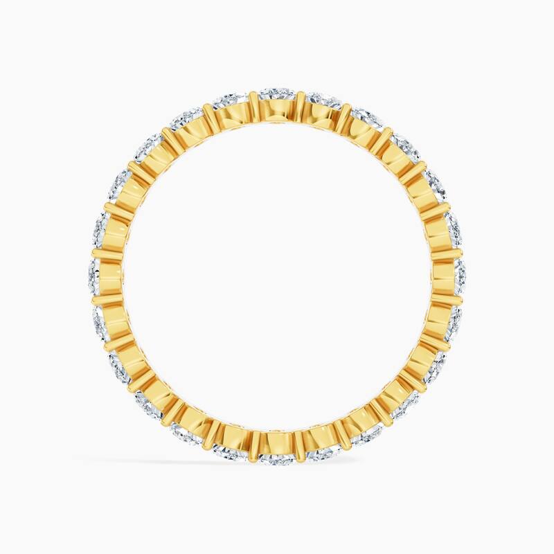 Auriya 14k Gold Oval North-South Lab Grown Diamond Eternity Band 2.40 - 10.50 ct. tw. (F-G, VS)