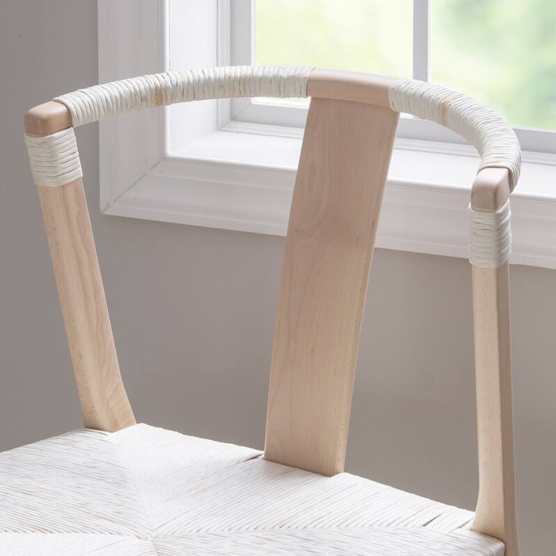 Linon Fishel Solid Natural Wood Dining Chair