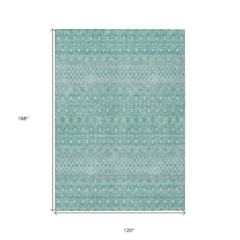 HomeRoots Tribal Transitional Rectangle Outdoor Rug