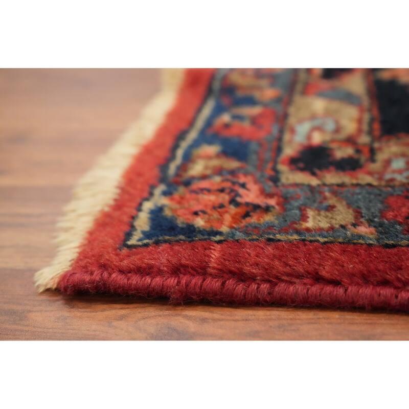 Hand Knotted Oriental 100% Wool Carpet Traditional Floral Oranges & Rust Lilian Area Rug - 11' 11'' X 9' 2''