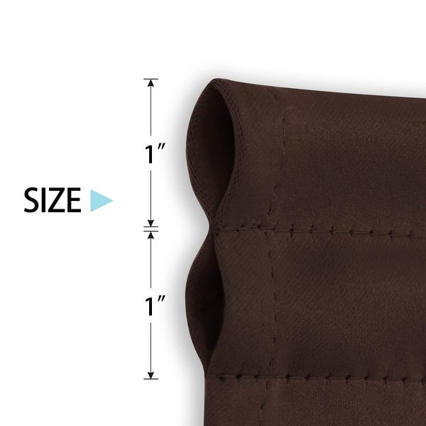 dimension image slide 12 of 13, Deconovo French Door Curtain with Rod Pocket and Tieback 1 Panel
