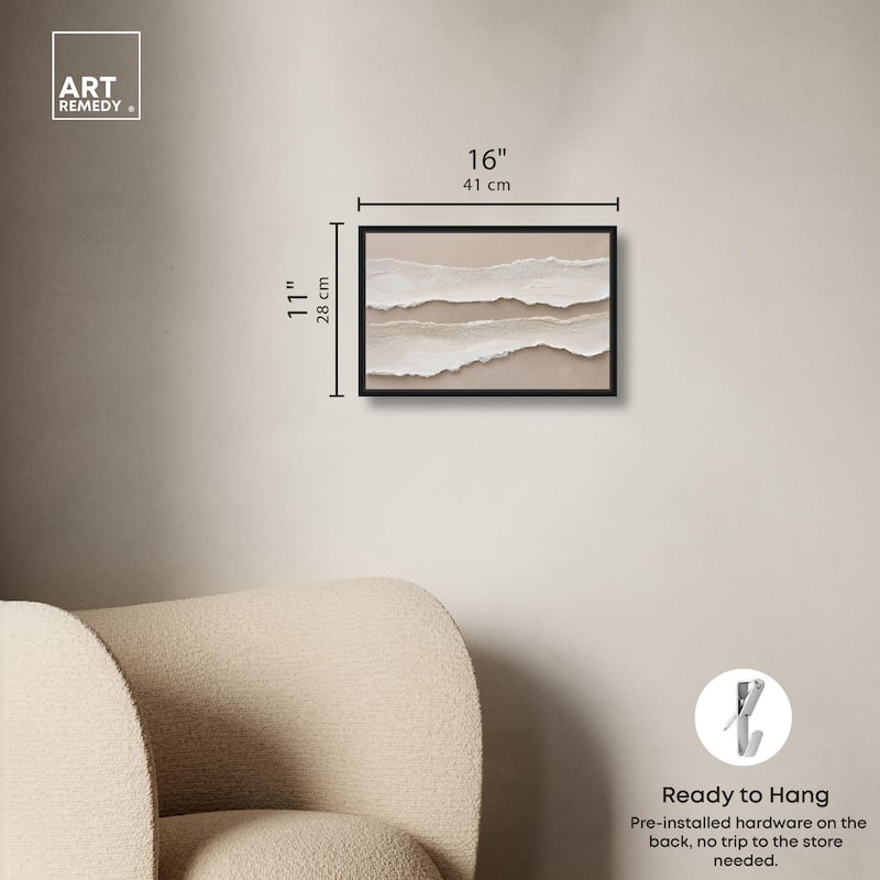 Textured Sea III Canvas by Art Remedy