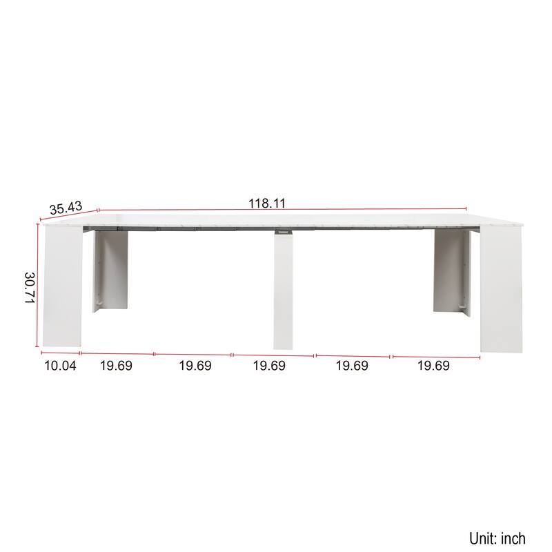 Versatile Expandable Console Table‌ - Space-Saving Multi-Purpose Design