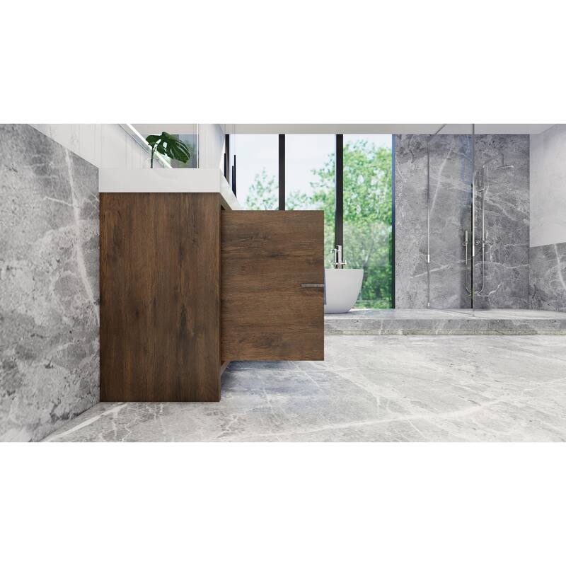 Dove 60'' Freestanding Vanity with Single Reinforced Acrylic Sink