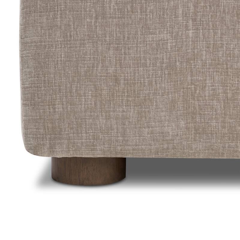 Poly & Bark Milo Sectional with Storage in Taupe Brown