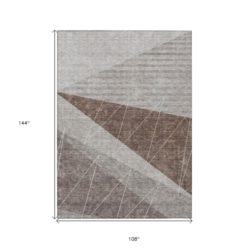 HomeRoots Geometric Transitional Rectangle Outdoor Rug