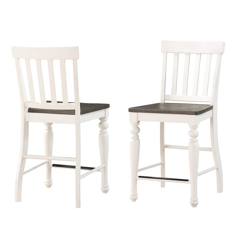 Steve Silver Jillian Two-tone Counter Height Drop Leaf 7-Piece Dining Set