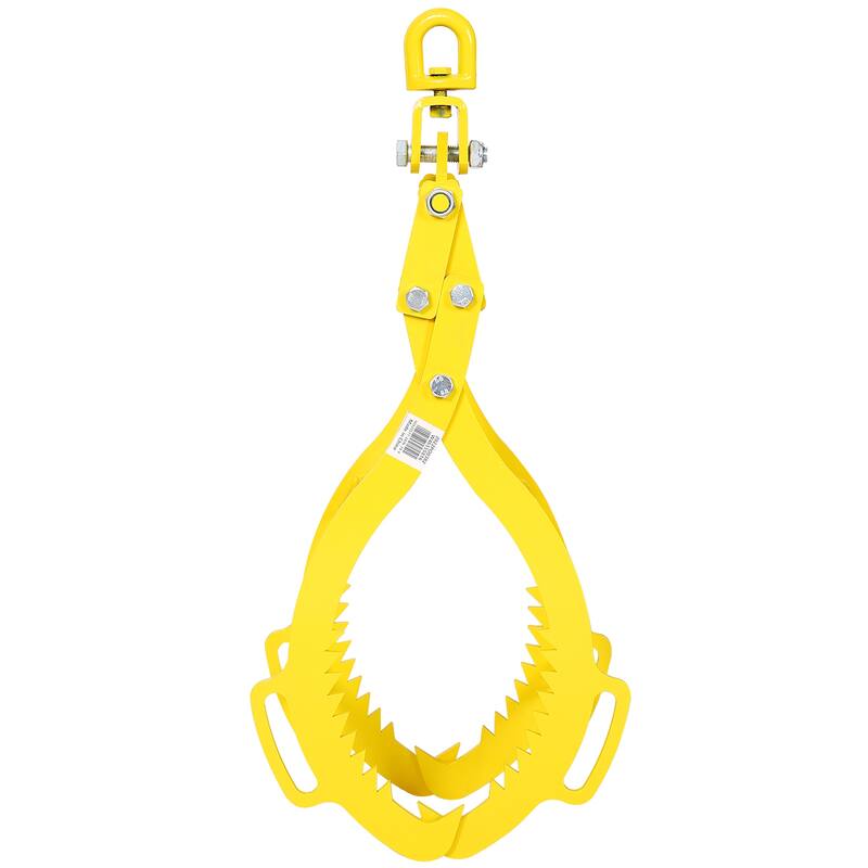 Log Lifting Tongs 4 Claw Timber 28",Heavy Duty Steel Log Grapple,Swivel Dragging Steel Tongs