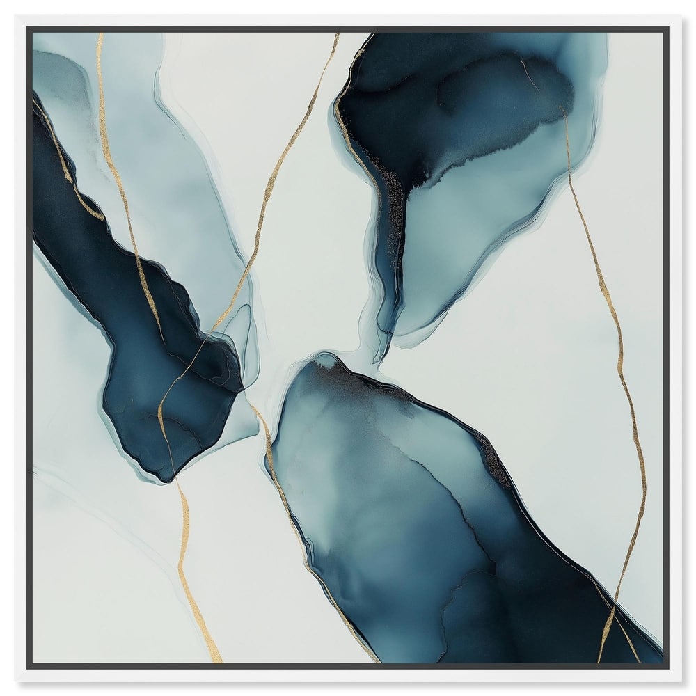 Cerulean Flow II Canvas by Art Remedy