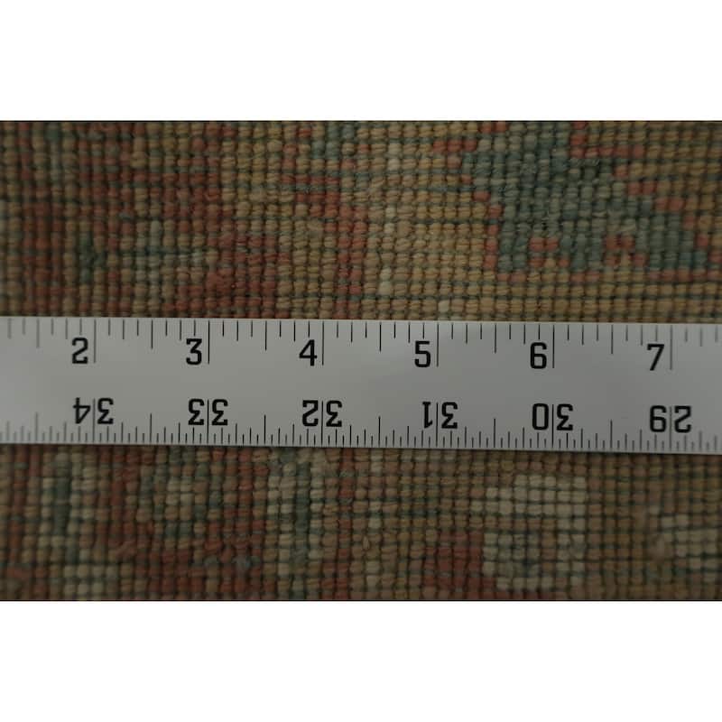 Hand Knotted Oriental 100% Wool Carpet Traditional All-Over Brown Ziegler Area Rug - 3' 7'' X 2' 0''