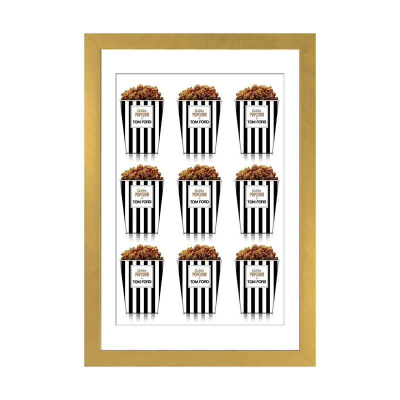 iCanvas "Tom Ford Pop Corn" by Alexandre Venancio PFA - Gold - 24x16x1