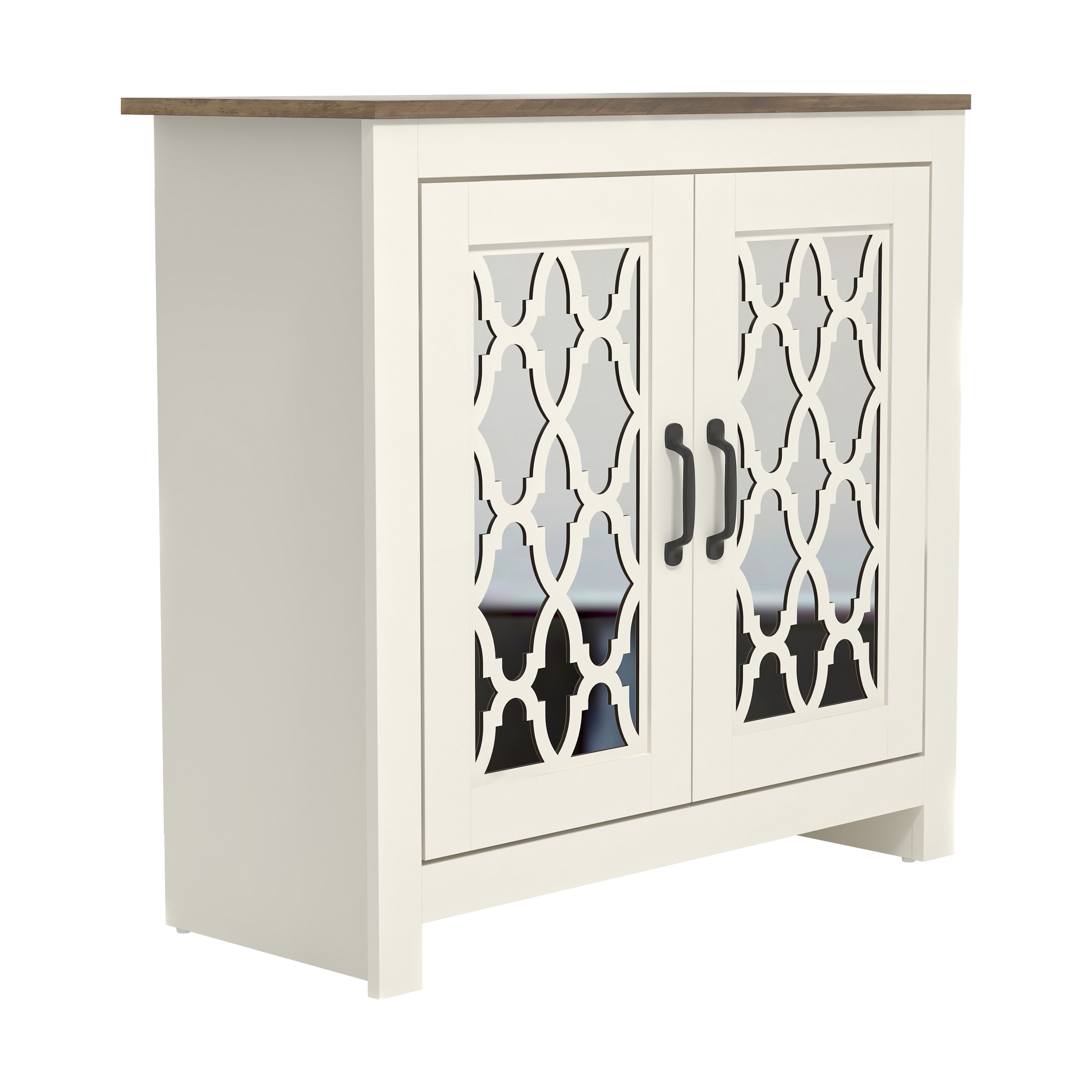 Yak About It® Double Door Shoe Cabinet - White