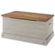 Option Gray wash stain, top in antique brown stain.
