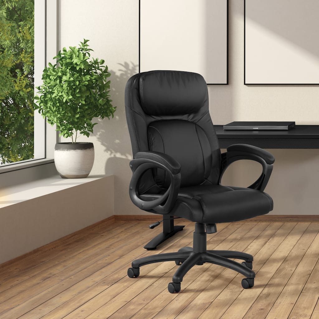 Managers Office Chair with Faux Leather with Padded Arms