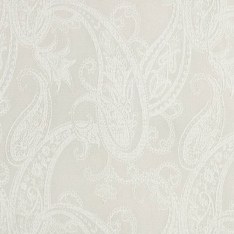 Sun Zero Pedra Paisley Embroidery Total Blackout Back Tab 1-Piece Curtain Panel, Single Panel
