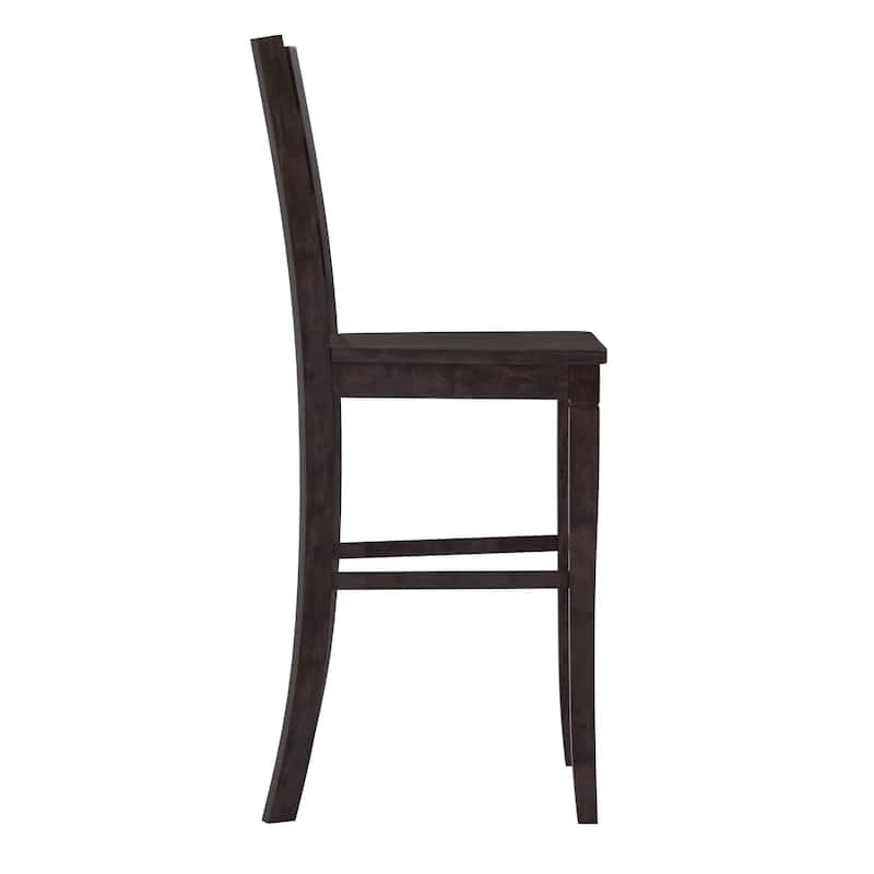 Commercial Grade Wooden Bar Height Stool, Set of 2