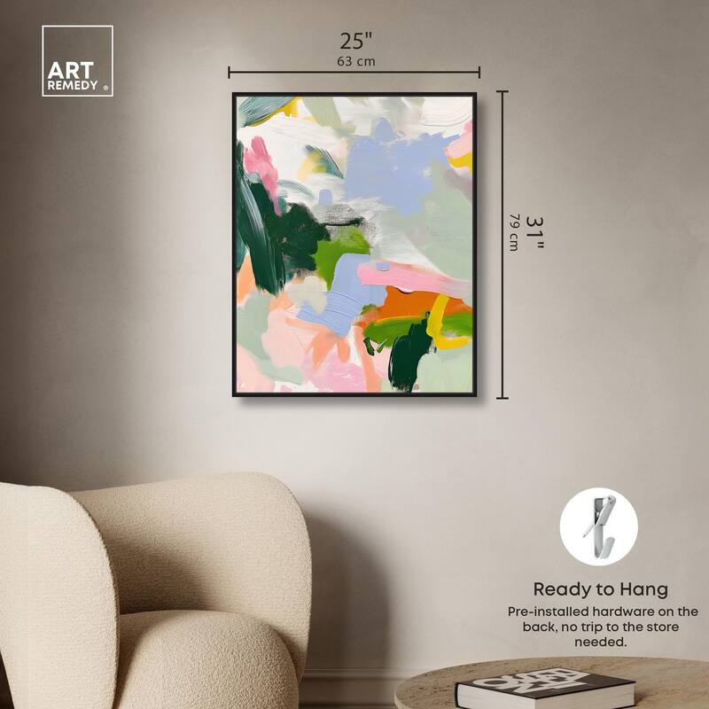 Color Palette Poetry Canvas by Art Remedy