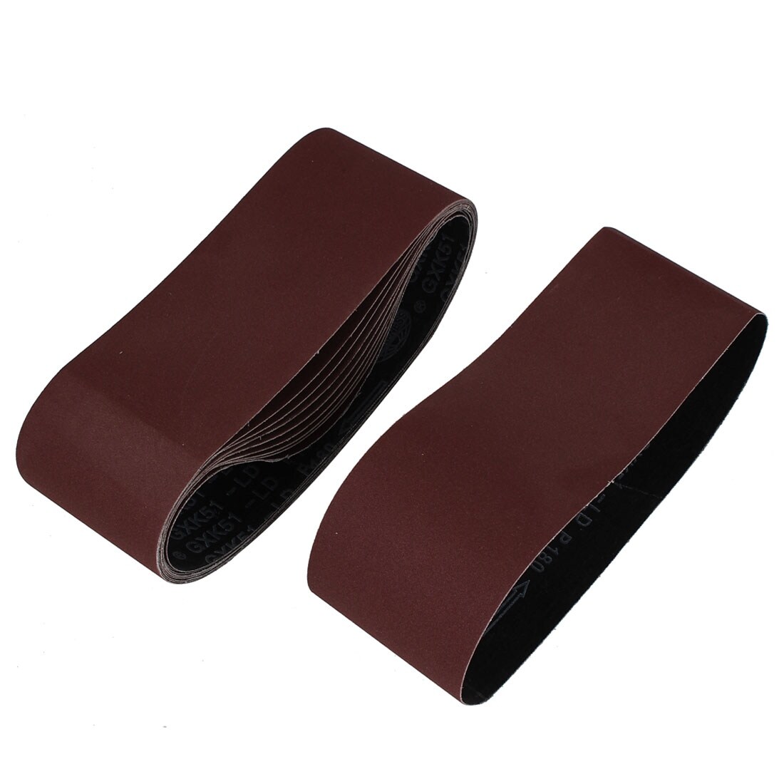 180 Grit 10pcs Alumina Sanding Belts Sanding Band Grinding Polishing Abrasive Sandpaper for Woodworking Metal Polishing