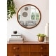 preview thumbnail 1 of 46, Kate and Laurel McLean Round Wood Framed Wall Mirror