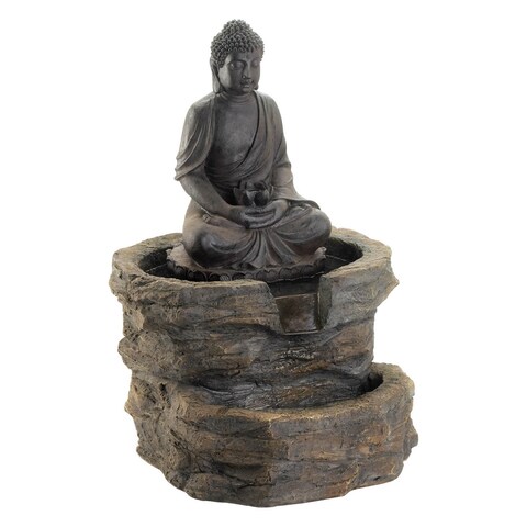 Zen Buddha Fountain 21.12x20.12x29.37"