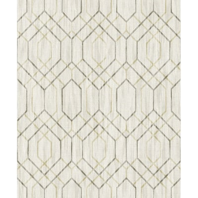 Lyla Beige Trellis Wallpaper - 21in x 396in x 0.025in