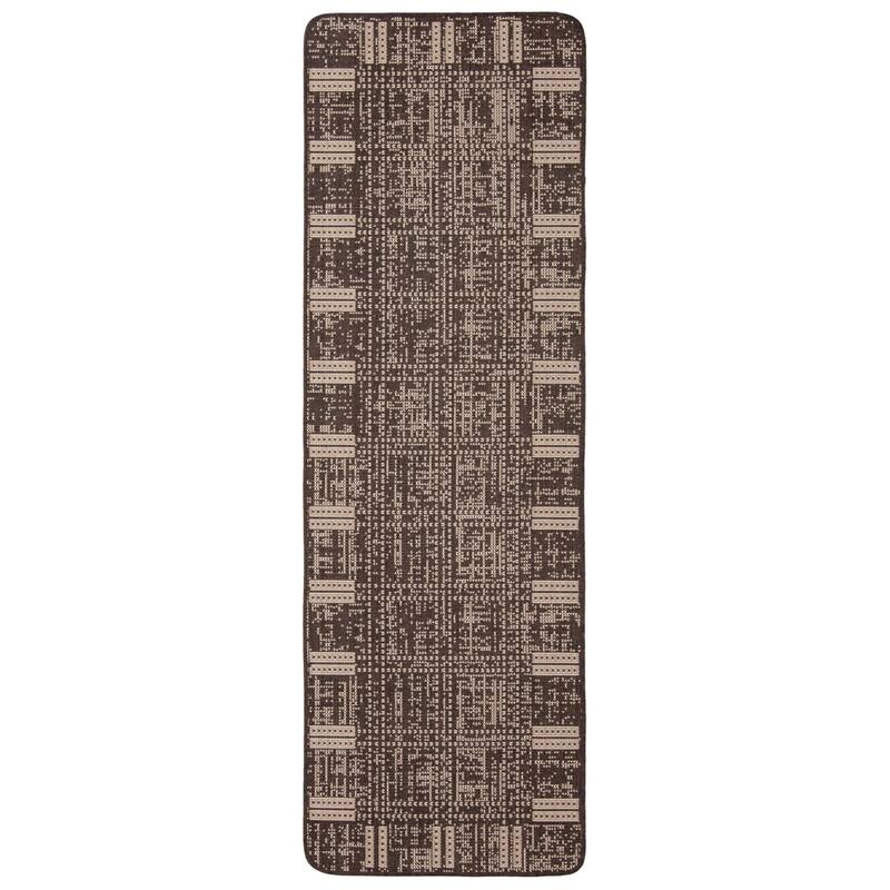 ECARPETGALLERY Solea Indoor/ Outdoor Rug - Chocolate - 2'2 x 6'7