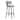 Midnight Wave Barstool White