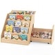 preview thumbnail 1 of 18, Costway Kids’ Bookshelf & Toy Storage Organizer with Rolling Drawer