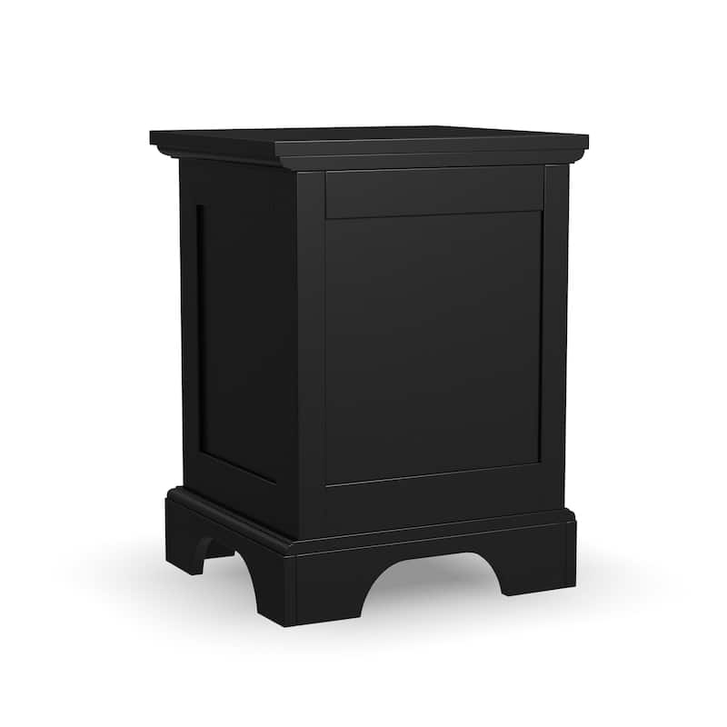 Homestyles Bedford Black Nightstand