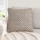 preview thumbnail 52 of 92, Boho Living Jada Braided Cotton/Jute Throw Pillows Grey - 20x20