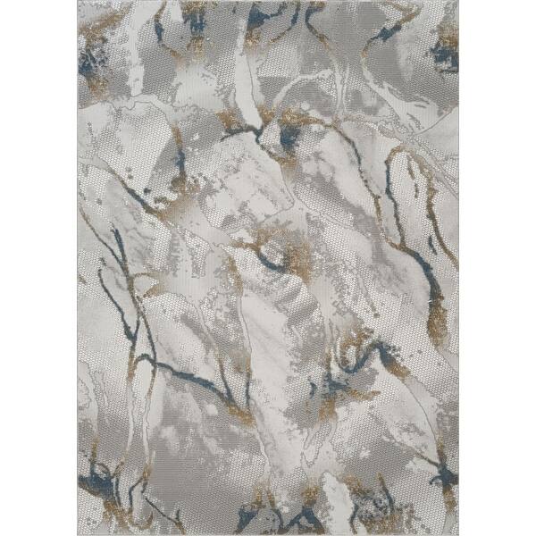 slide 2 of 32, Low-pile Rug Persian Rug Jute Rug Ivory Grey - 5'3'' x 7' - Rectangle