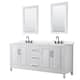 Option White / White Quartz Top / Matte Black Hardware