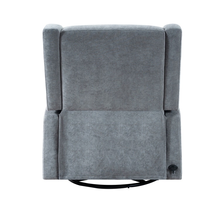 Tanya Luxury Power Motion Recliner Chair with Swivel Glider, Upholstered Living Room Reclining Sofa Chair with Lumbar Support