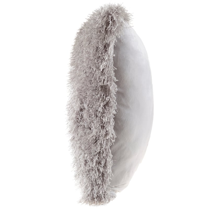 Oversized Floor or Throw Pillow Square Shag FauxFur by Windsor Home