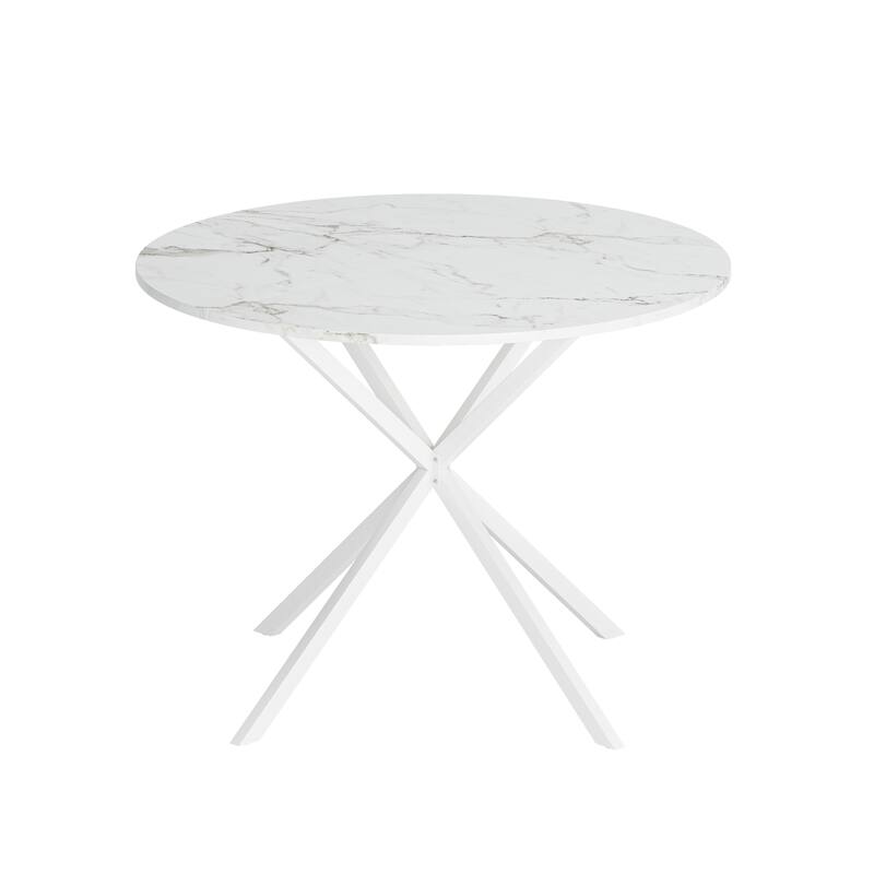 Cross Leg Round Dining Table