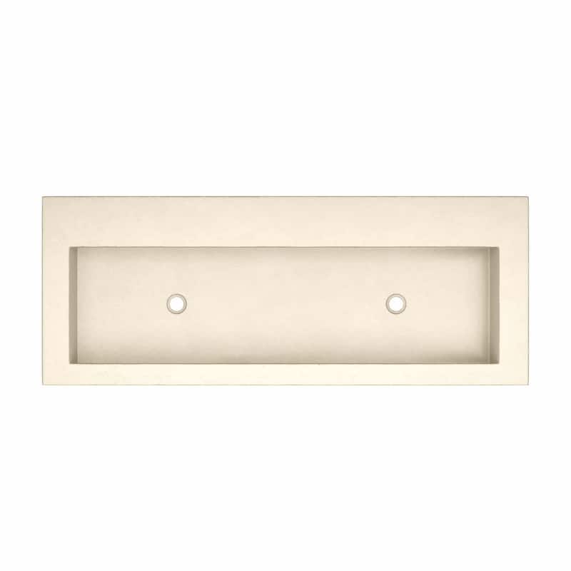 Trough 48-inch NativeStone Drop-in Double Bathroom Sink - 48" x 19" x 5"
