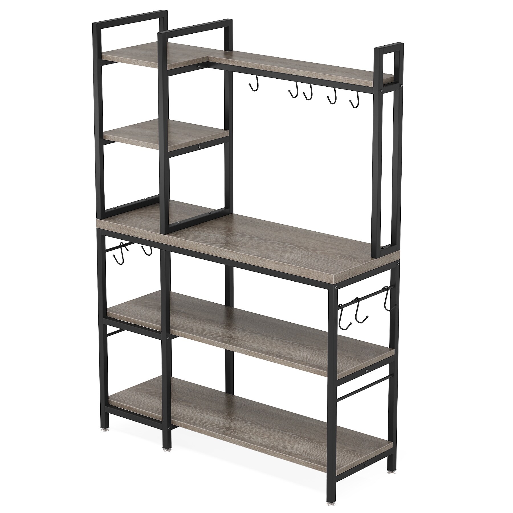 https://ak1.ostkcdn.com/images/products/is/images/direct/7af8b165841e863c8bd5792882dd5dd85d1cd536/Brown-Industrial-Wood-Bakers-Rack-with-Storage%2CBlack-Modern-Microwave-Oven-Stand%2C5-Tier-Kitchen-Utility-Storage-Shelf.jpg