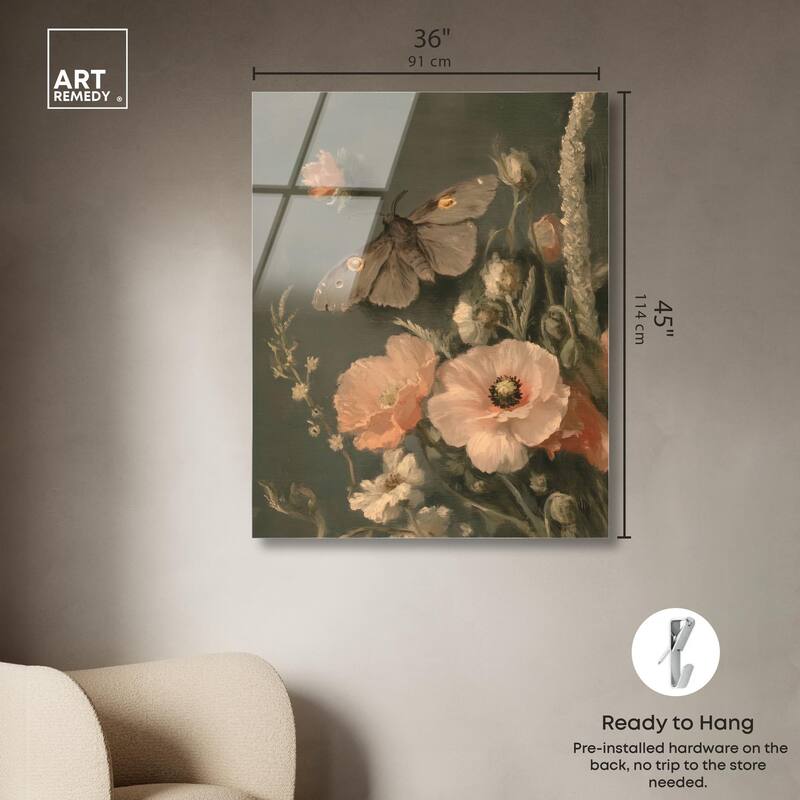 Shadowed Flutter Acrylic by Art Remedy, Ready to Hang